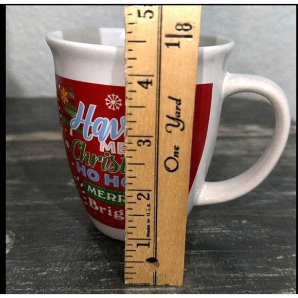 Set Of 6 Merry Christmas Themed Ceramic Coffee Mugs - Picture 10 of 16